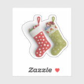 Kerstsokken Sticker (Vel)