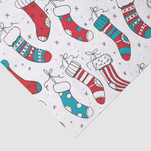 kerstsokken tissuepapier (Detail)