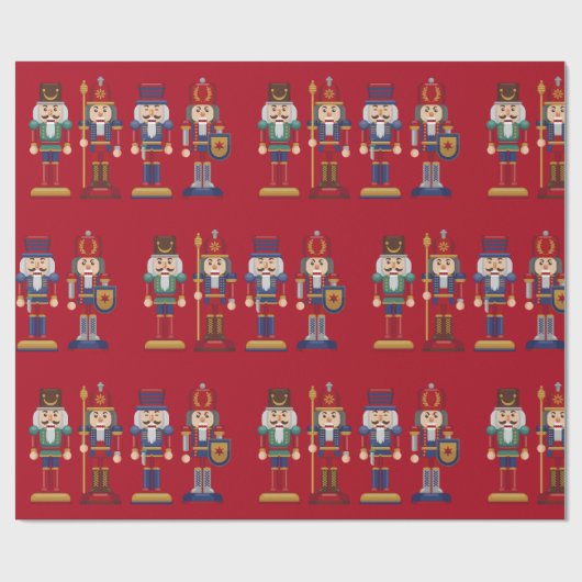 kerstsoldaat cadeaupapier (Vlak)