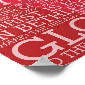 kerstsong Lyrics Hark the Herald Angels Sing Poster (Hoek)