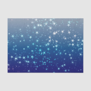 Kerstsparren: Blauwe hemel Tissuepapier