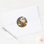 KERSTSPEELGOED RONDE STICKER (Envelop)