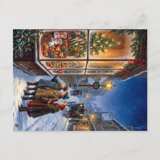 Kerstspeelgoed winkelruit feestdagenkaart