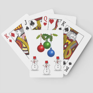kerstspeelkaartdeck pokerkaarten