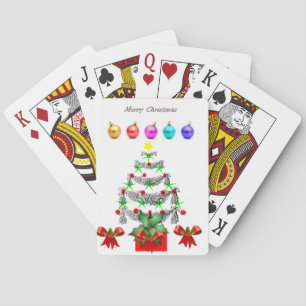 kerstspeelkaartdeck pokerkaarten