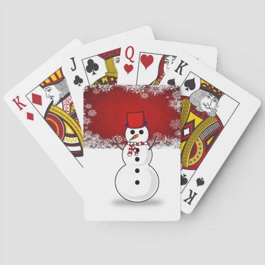 kerstspeelkaartdeck pokerkaarten (Achterkant)