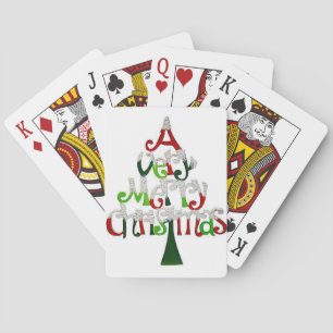 kerstspeelkaartdeck speelkaarten