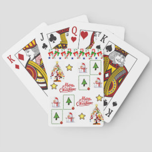 kerstspeelkaartdeck speelkaarten