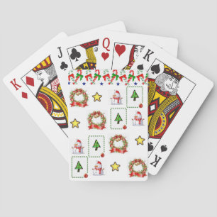 kerstspeelkaartdeck speelkaarten
