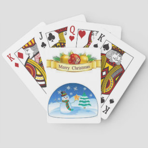 kerstspeelkaartdeck speelkaarten