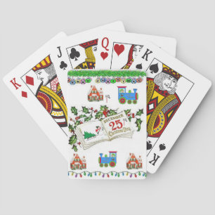 kerstspeelkaartdeck speelkaarten