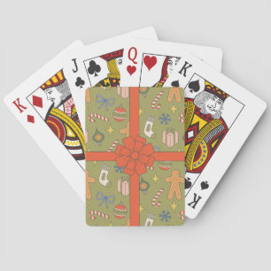 kerstspeelkaarten pokerkaarten