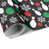 Kerstspelden en Snowflake Cadeaupapier (Rol Hoek)