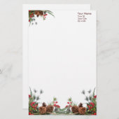 kerstspeldeneconserven briefpapier (Voorkant / Achterkant)