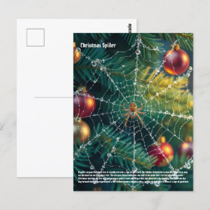 kerstspin briefkaart