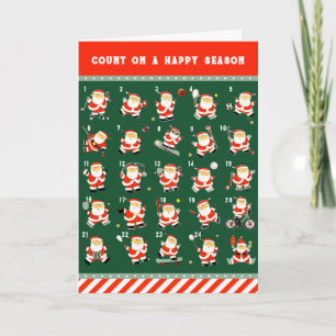 Kerstsporten Feestdagen Kaart