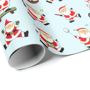 Kerstsportfan Vakantiecadeau Cadeaupapier