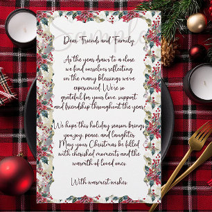 Kerstspuitrand vakantiedecoratie briefpapier