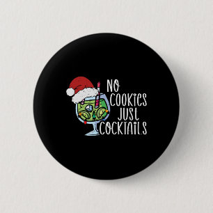 Kerststaart Geen Koekjes Tropisch Kerstfeest Zomer Ronde Button 5,7 Cm
