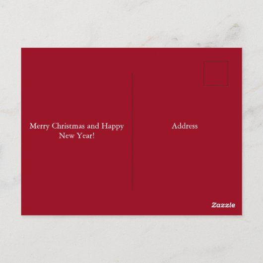 Kerststad Briefkaart (Achterkant)