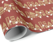 Kerststad cadeaupapier (Rol Hoek)