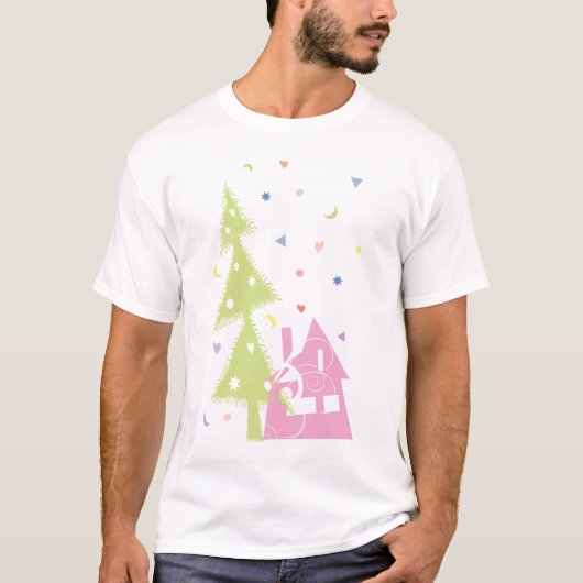 Kerststad T-shirt (Voorkant)