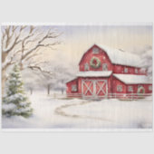 Kerststal 6 Decoupage papier (Voorkant)