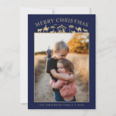 Kerststal Baby Jezus Christus Feestdagenkaart (Voorkant)