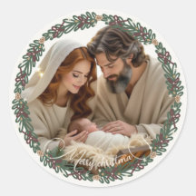Kerststal Baby Jezus in de Kribbe Uw Foto