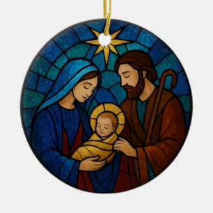 Kerststal Baby Jezus Kribbe Kerstmis Keramisch Ornament
