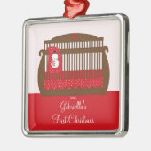 Kerststal Baby's Eerste Kerstmis Ornament (Links)