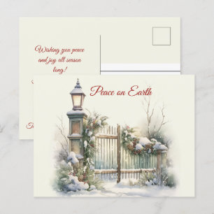 kerststal briefkaart