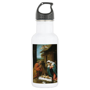 Kerststal Christus Baby Jezus Christendom Schrift Waterfles