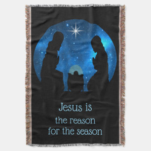 Kerststal deken