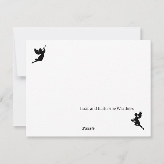 kerststal feestdagenkaart (Achterkant)