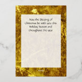 Kerststal Folie Feestdagenkaart (Achterkant)