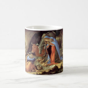 Kerststal, Geboorte van Christus door Botticelli Koffiemok