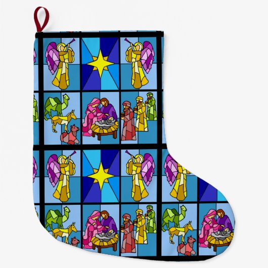 Kerststal grote kerstsok (Voorkant)