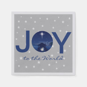 Kerststal 'Joy to the World' Servet