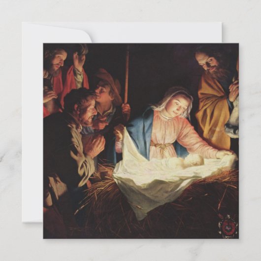 Kerststal Kaart (Voorkant)