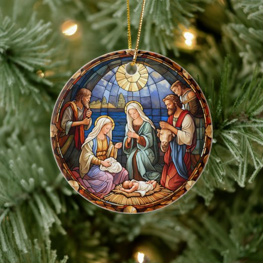 Kerststal keramisch ornament (Boom)