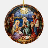 Kerststal keramisch ornament (Achterkant)