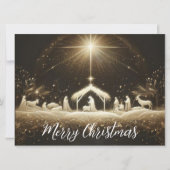 Kerststal Kerstkaart (Voorkant)