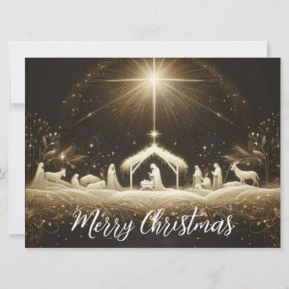 Kerststal Kerstkaart