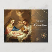 kerststal kerststal groeten feestdagenkaart (Voorkant)