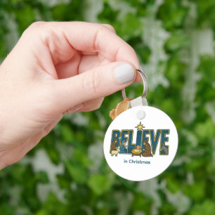 Kerststal Ornament Sleutelhanger