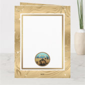 Kerststal "Prettig Kerstfeest & Gelukkig Nieuwjaar Kaart (Achterkant)