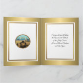 Kerststal "Prettig Kerstfeest & Gelukkig Nieuwjaar Kaart (Binnen)