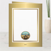 Kerststal "Prettig Kerstfeest & Gelukkig Nieuwjaar Kaart (Achterkant)