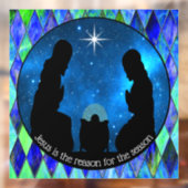 Kerststal Raamsticker (Vel 2)